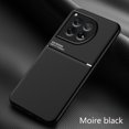 thumbnail image 1 of Slim Case for OnePlus 12, Military-Grade Shockproof Protection Anti-Slip & Non-Fingerprint Phone Cover with Magnetic Metal Plate Support for Car Mount for OnePlus 12, Black, 1 of 6