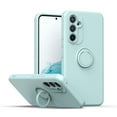 thumbnail image 1 of Slim Case for Samsung Galaxy A16 5G with Ring Holder Kickstand, TPU/Silicone Shockproof Non-Slip Protective Phone Cover Support Magnetic Car Mount for Samsung Galaxy A16 5G, Lightcyan, 1 of 9