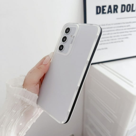 Slim Case for Samsung Galaxy A34 5G, Minimalist Back Cover Not-Yellowing Translucent Bumper Shockproof Drop Proof Soft TPU Case for Samsung Galaxy A34 5G, Black