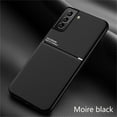 thumbnail image 1 of Slim Case for Samsung Galaxy S22 Plus, Rugged PC Soft Silicone Military Grade Shockproof Anti-Slip Non-Fingerprints Cover, Magnetic Metal Plate Match with Car Mount Lens Protection Case, Black, 1 of 8