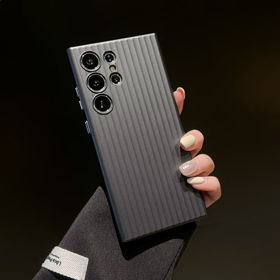 Slim Case for Samsung Galaxy S24 Ultra, Hard PC Ultra Thin Case with Mnimalist Design and Scratch Resistant Cover for Galaxy S24 Ultra, Military Grade Protection Non-Slip Shockproof Case, Black