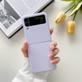 thumbnail image 1 of Slim Case for Samsung Galaxy Z Flip 3, Luxury Liquid Silicone Hard [Military Grade Shockproof] Hybrid Soft TPU & Hard PC Drop-Proof Anti-Scratch Grip Cover For Samsung Galaxy Z Flip 3,Purple, 1 of 12