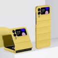 thumbnail image 1 of Slim Case for Samsung Galaxy Z Flip 6, Shockproof Anti-Scratch Drop Protection Lightweight Flip Colorful Classic PC Protective Phone Case Cover for Samsung Galaxy Z Flip 6, Yellow, 1 of 4
