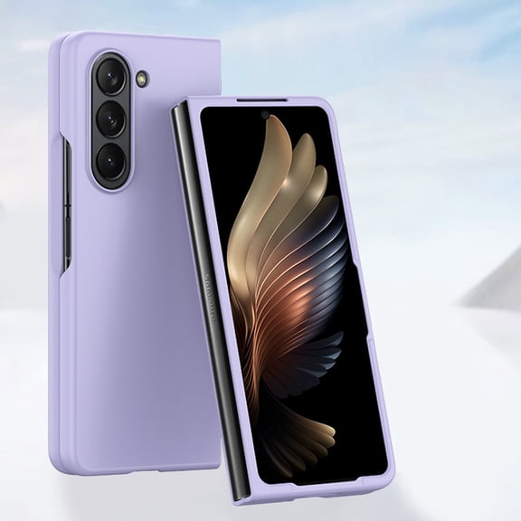 Slim Case for Samsung Galaxy Z Fold 4, Luxury Liquid Silicone Hard [Military Grade Shockproof] Hybrid Soft TPU & Hard PC Drop-Proof Anti-Scratch Grip Cover For Samsung Galaxy Z Fold 4,Purple