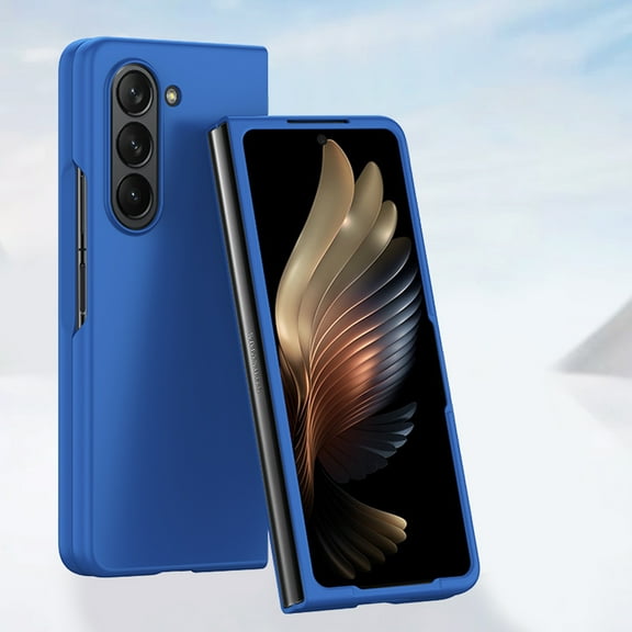 Slim Case for Samsung Galaxy Z Fold 6, Luxury Liquid Silicone Hard [Military Grade Shockproof] Hybrid Soft TPU & Hard PC Drop-Proof Anti-Scratch Grip Cover For Samsung Galaxy Z Fold 6,Blue