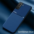 thumbnail image 1 of Slim Case for Samsung GalaxyS23 Plus, Rugged PC Soft Silicone Military Grade Shockproof Anti-Slip Non-Fingerprints Cover, Magnetic Metal Plate Match with Car Mount Lens Protection Case, Blue, 1 of 9
