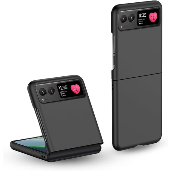 Slim Case for Motorola Razr 2023 Ultra Thin Matte Hard PC Texture Scratch-Resistant Protective Case for Moto Razr 2023 (Black)