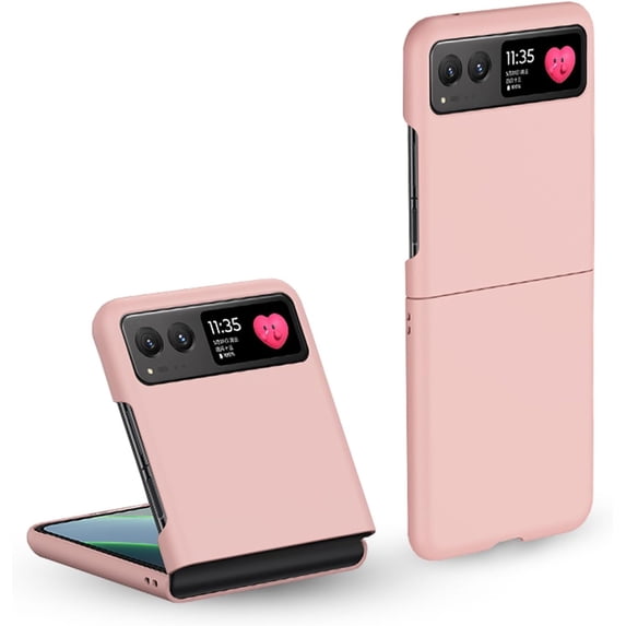 Slim Case for Motorola Razr 2023 Ultra Thin Matte Hard PC Texture Scratch-Resistant Protective Case for Moto Razr 2023 (Pink)