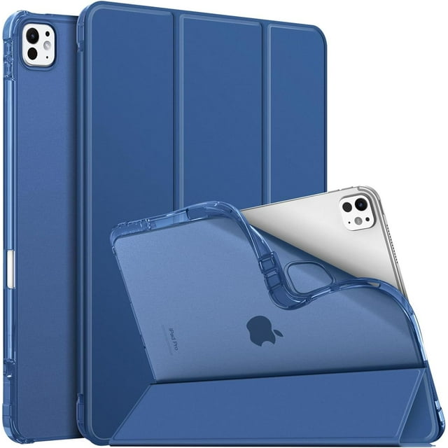 Slim Case for iPad Pro 13inch M4 (2024) Soft TPU Protective Stand Back