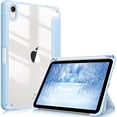 thumbnail image 1 of Slim Case for iPad Mini 6 2021 (8.3 Inch) - [Built-in Pencil Holder] Shockproof Cover Clear Transparent Back Shell, Auto Wake/Sleep for iPad Mini 6th Generation, 1 of 9