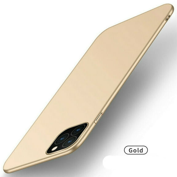 Slim Case for iPhone 14 Pro Max 6.7 Inch, TECH CIRCLE Slim Fit Ultra Thin Lightweight Matte Hard PC Anti-Scratch Back Case Support Wireless Charging For iPhone 14 Pro Max, Gold