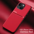 thumbnail image 1 of Slim Case for iPhone 15 Plus, Military-Grade Shockproof Protection Anti-Slip & Non-Fingerprint Phone Cover with Magnetic Metal Plate Support for Car Mount for iPhone 15 Plus, Red, 1 of 8
