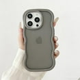 thumbnail image 1 of Slim Case for iPhone 15 Plus, Raised Camera and Screen Protection, Fashionable Wave Edge Shockproof Skin-Friendly Anti-Scratch Rugged Hybrid Phone Cover for iPhone 15 Plus, Gray, 1 of 7