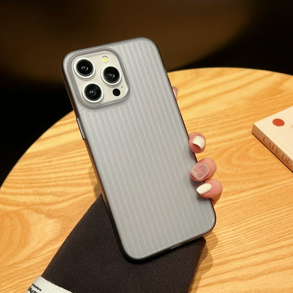 Slim Case for iPhone 16 Pro, Hard PC Ultra Thin Case with Mnimalist Design and Scratch Resistant Cover for iPhone 16 Pro, Military Grade Protection Non-Slip Shockproof Case, Lightblack