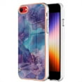 thumbnail image 1 of Slim Case for iPhone SE 2022 Compatible with MagSafe Wireless Charging Case, Marble Pattern Slim Lightweight Soft Silicone Shockproof Non-Yellowing Protective Cover for iPhone SE 2022, Purple, 1 of 6
