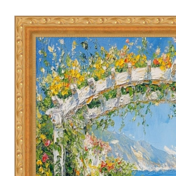 Slim Classic Florar Beaded Gold Picture Frame 30x40 frame