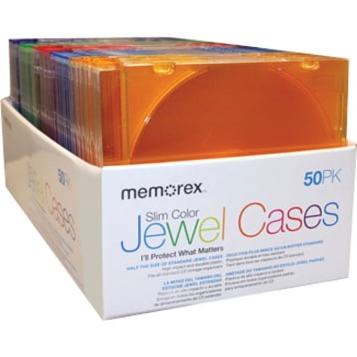 Slim Clear CD Jewel Cases 50 Pack: Electronics - Walmart.com