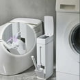 thumbnail image 1 of Slim Corner Bathroom Toilet With Toilet Brush Plastic Covered Organizer With Brush, Usupdd 2025 Slim Corner Bathroom Toilet With, 1 of 7