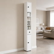 Slim Corner Cabinet,Small Bathroom Storage Cabinet,Toilet Paper Cabinet