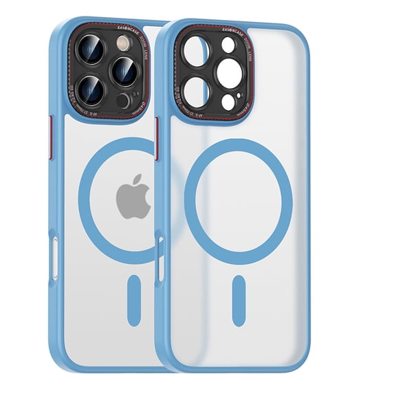 Slim Cover for Apple iPhone 16 Pro Max, Drop Protective Shockproof Hybrid Rugged Translucent Wireless Charging Magsafe Compatible Phone Case Cover for Apple iPhone 16 Pro Max, Skyblue
