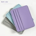 thumbnail image 1 of Slim Credit Card Holder Wallet – Minimalist Front Pocket ID Case with RFID Blocking, Compact PU Leather Wallet for Men & Women – Small, Lightweight, Perfect Gift for Travel, Work & Daily Use, Purple, 1 of 9