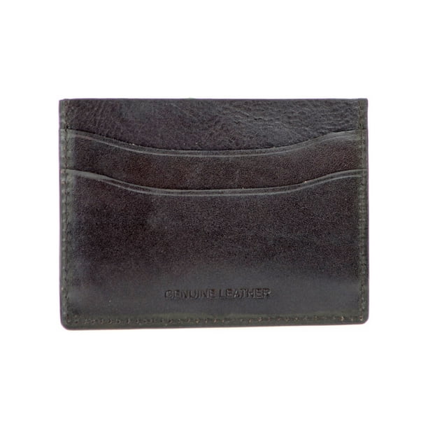Slim Curve Pocket Card Case in 100% Genuine Leather - Walmart.com