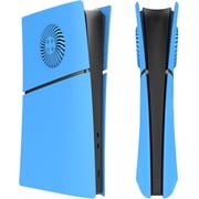Slim Digital Edition Cover Plates with Cooling Vents for PS5 Slim Console, Shell Panels Compatible with PlayStation 5 Slim Accessories Protective Replacement Faceplate Starlight Blue