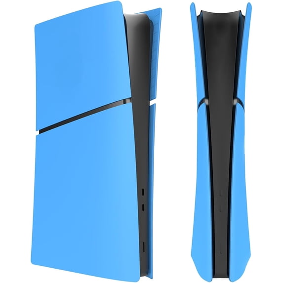 Slim Digital Edition Cover Plates for PS5 Slim Console, Shell Panels Compatible with PlayStation 5 Slim Accessories Protective Replacement Faceplate (Starlight Blue)