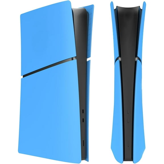 Slim Digital Edition Cover Plates for PS5 Slim Console, Shell Panels Compatible with PlayStation 5 Slim Accessories Protective Replacement Faceplate (Starlight Blue)