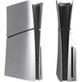 thumbnail image 1 of Slim Disc Edition Cover Plates for PS5 Slim Console, Shell Panels Compatible with PlayStation 5 Slim Accessories Protective Replacement Faceplate (Silver), 1 of 12