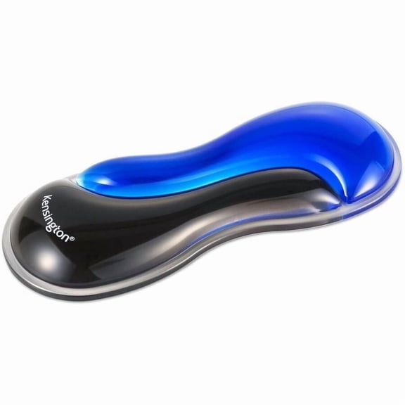 Kensington Slim Duo Gel Mouse/Trackball Wrist Rest - Blue - 0.87" Height - Blue - Gel - Mouse - 1