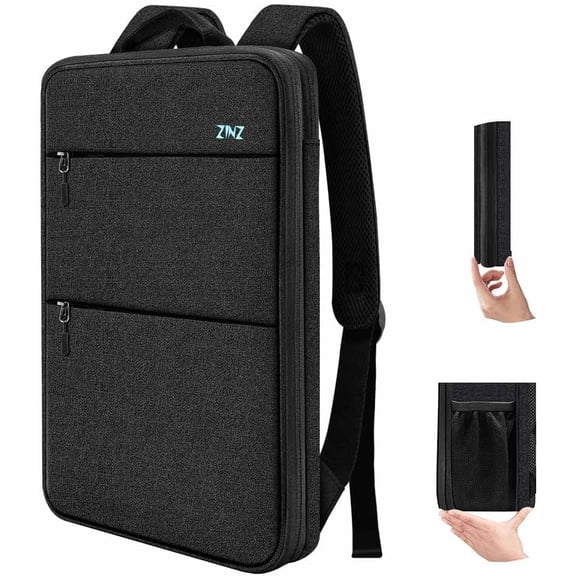 Slim & Expandable Laptop Backpack 15 15.6 16 Inch Sleeve, Spill-Resistant Notebooks Bag Case for Most 14-16 MacBooks Surface-Books Dell HP Asus Computers,B04K01