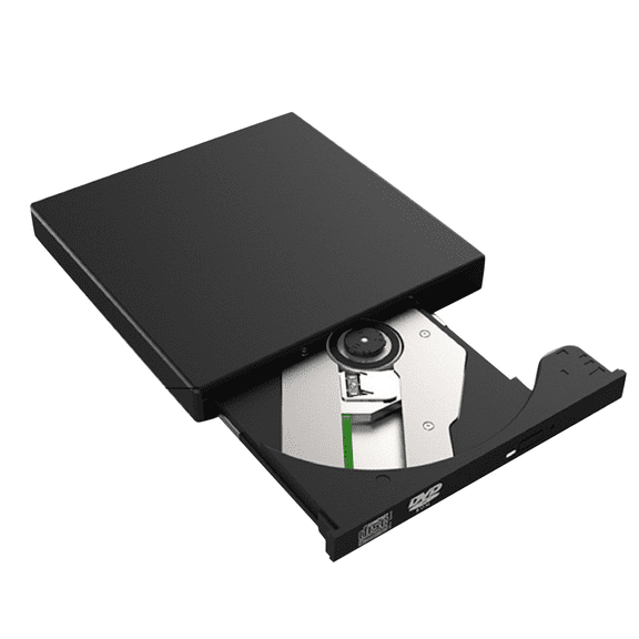 Slim External CD DVD RW Drive USB 2.0 Writer Burner Player Black For Laptop PC TAPDRA Spare Part