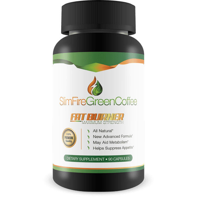 Slim Fire Green Coffee- Green Coffee- Ultra Premium Weight Management Formula-Natural And Potent Weight Loss Pills For Men And Women  Burn Belly Fat  Metabolism Booster  Powerful Antioxidant