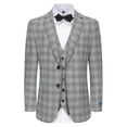 thumbnail image 1 of Slim Fit 3PC Elegant Check Suit, 1 of 5