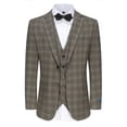 thumbnail image 1 of Slim Fit 3PC Elegant Check Suit, 1 of 5