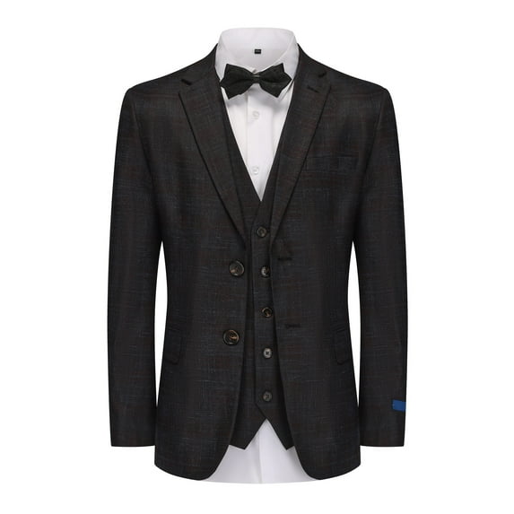 Slim Fit 3PC Tailored Check Suit