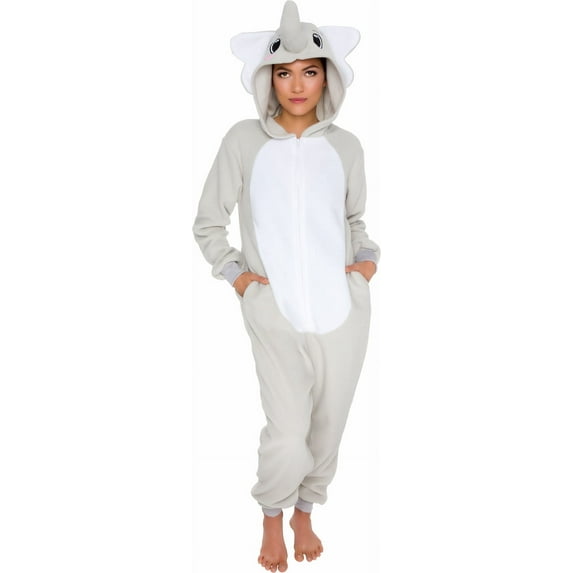 Slim Fit Adult Onesie - Animal Halloween Costume - Plush Fruit One Piece Cosplay Suit for Women and Men by FUNZIEZ!