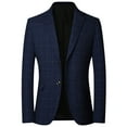 thumbnail image 1 of Slim Fit Blazer For Men Qiggri Men's Fashionable Casual Long Sleeved Lapel Suit Jacket Blazer, 1 of 5