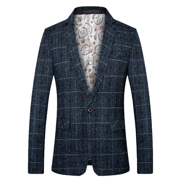 Slim Fit Blazer For Men Qiggri Men's Fashionable Casual Long Sleeved Lapel Suit Jacket Blazer
