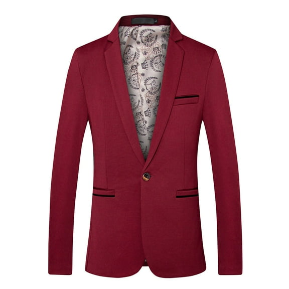 Slim Fit Blazer For Men Qiggri Men's Fashionable Casual Long Sleeved Lapel Suit Jacket Blazer