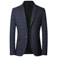 thumbnail image 1 of Slim Fit Blazer For Men Qiggri Men's Fashionable Casual Long Sleeved Lapel Suit Jacket Blazer, 1 of 5
