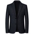 thumbnail image 1 of Slim Fit Blazer For Men Qiggri Men's Fashionable Casual Long Sleeved Lapel Suit Jacket Blazer, 1 of 6