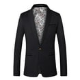 thumbnail image 1 of Slim Fit Blazer For Men Qiggri Men's Fashionable Casual Long Sleeved Lapel Suit Jacket Blazer, 1 of 7