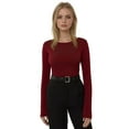 thumbnail image 1 of Slim Fit Boat Neck Long Sleeve Top, 1 of 5