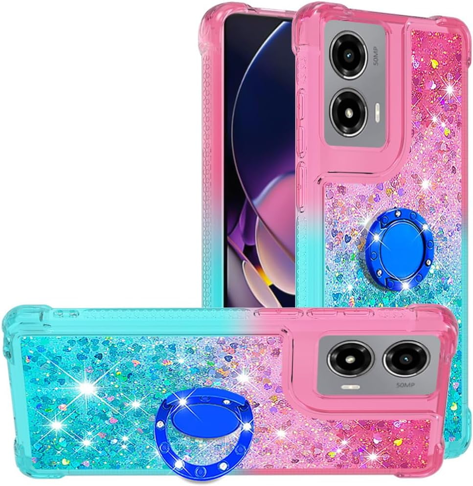 Slim Fit Case for Motorola G Stylus 5G 2024,Shiny Bling Quicksand