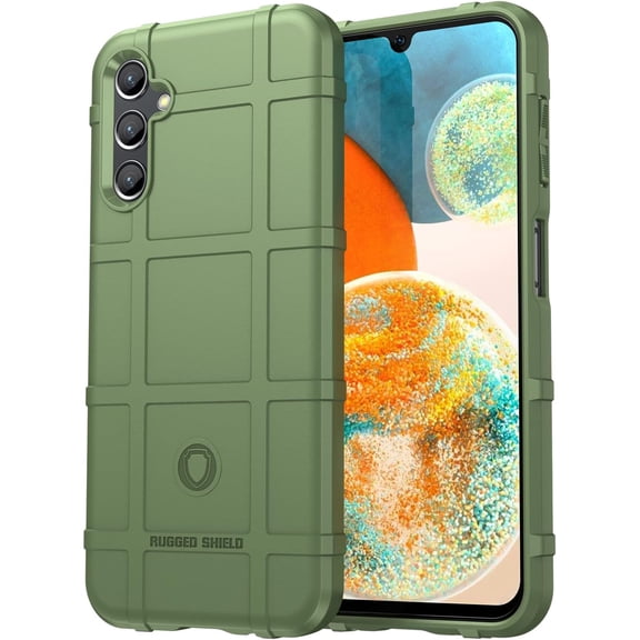 Slim Fit Case for Samsung Galaxy A14, Rugged Shield Phone Case with Military Grade Shockproof,Drop-Tested and Camera Lens Protection Cover for Samsung Galaxy A14 5G/4G, HD Green