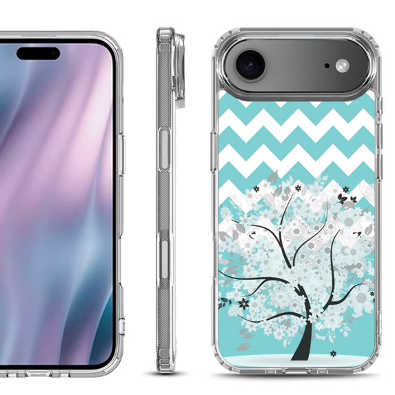 Shockproof Protective Phone Case for iPhone Air, by OneToughShield - Chevron/Tree