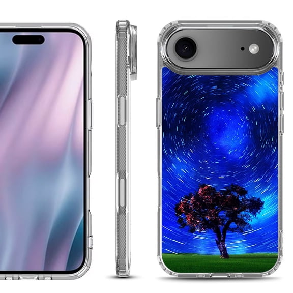 Shockproof Protective Phone Case for iPhone Air, by OneToughShield - Star Trails Tree
