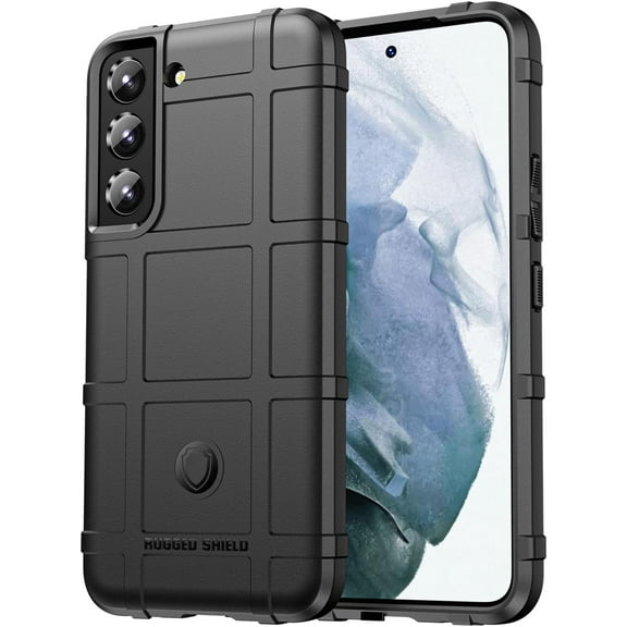 Slim Fit Case for Samsung Galaxy S23 (Not Fit S23 Plus),Rugged Shield Phone Case with Military Grade Shockproof,Drop-Tested and Camera Lens Protection Cover for Galaxy S23, HD Black